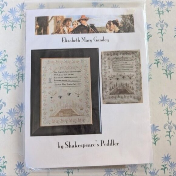 Shakespeare's Peddler Elizabeth Mary Gandey Cross Stitch Kit NEW Primitive DIY